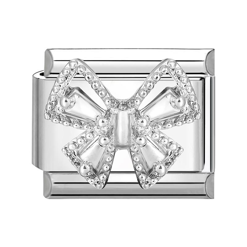 Y2K Heart Bow Knot Star Moon Butterfly Zircon Daisy Cross Italian Charm Links Fit 9mm Stainless Steel Bracelet DIY Making Gifts