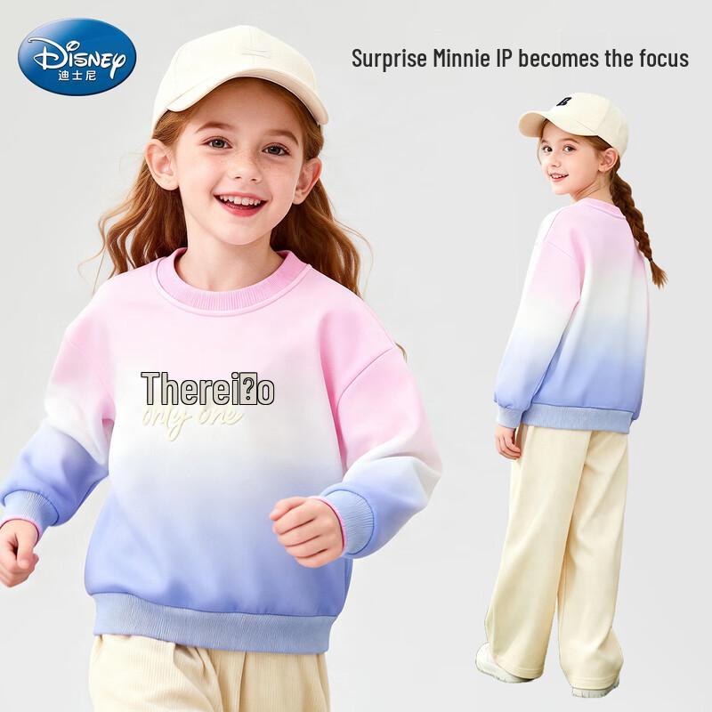 Disney Girls' Gradient Crewneck Sweatshirt