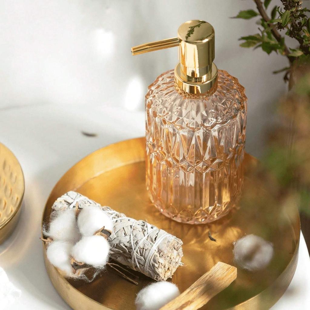 1 buc 13.32oz Dozator de Săpun din Sticlă, Sticlă cu Pompă Reîncărcabilă Pentru Săpun Lichid, Șampon, Gel de Duș, Săpun de Mâini, Balsam, Detergent de Bucătărie