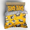 Retro Floral Pattern On Yellow Background Bedding Set 1 Duvet Cover 2 Pillowcases For Adult And Children Luxury Gift Full Size