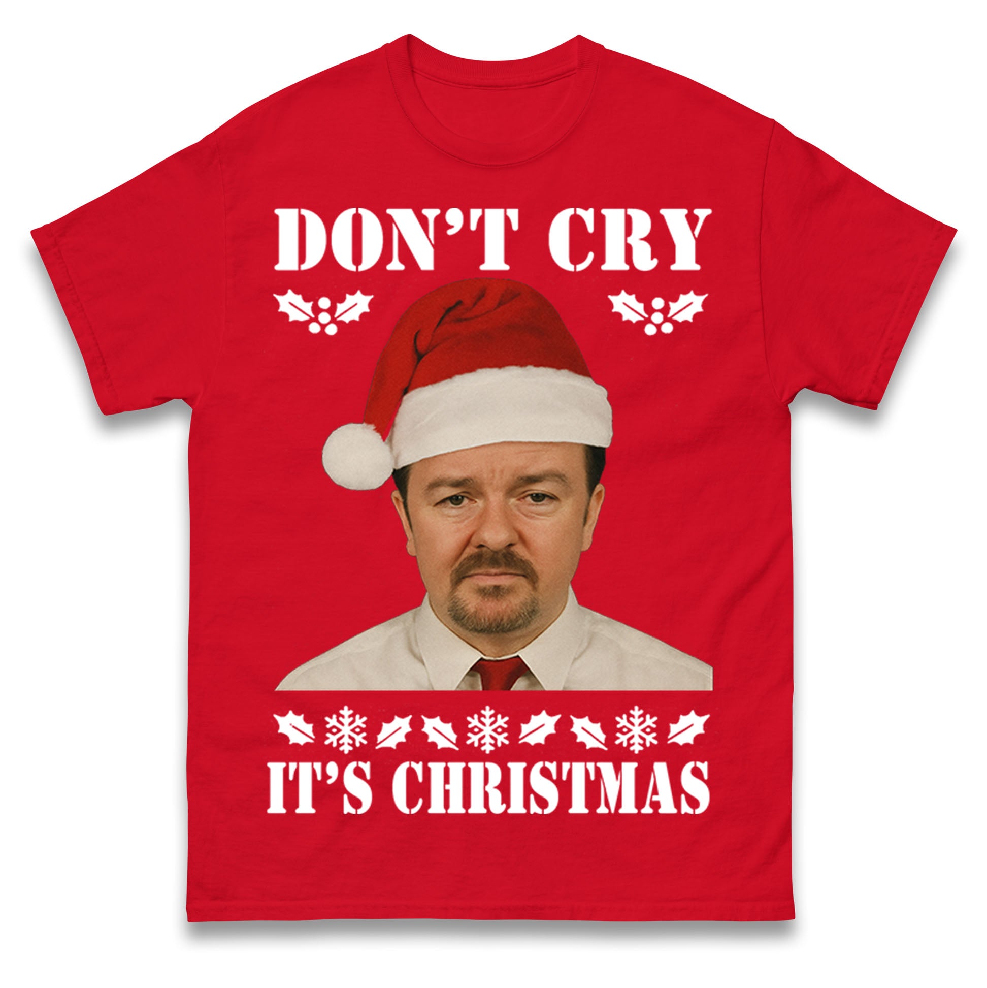 Dont Cry Its Christmas The Office Christmas T Shirt Tshirt Mens Womens Unisex Tops Tees 4XL