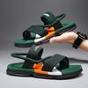 Men's Summer Lightweight EVA Non Slip PVC Sole Straps With Exposed Toes For Casual Beach Sports Sandals, Suitable For Outdoor Wear