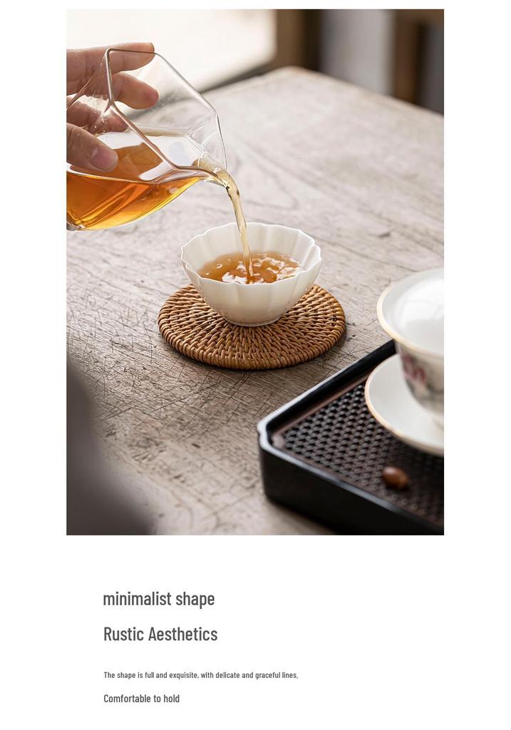 Jade White Porcelain Kung Fu Tea Cup - Master Ceramic Tea Tasting Cup