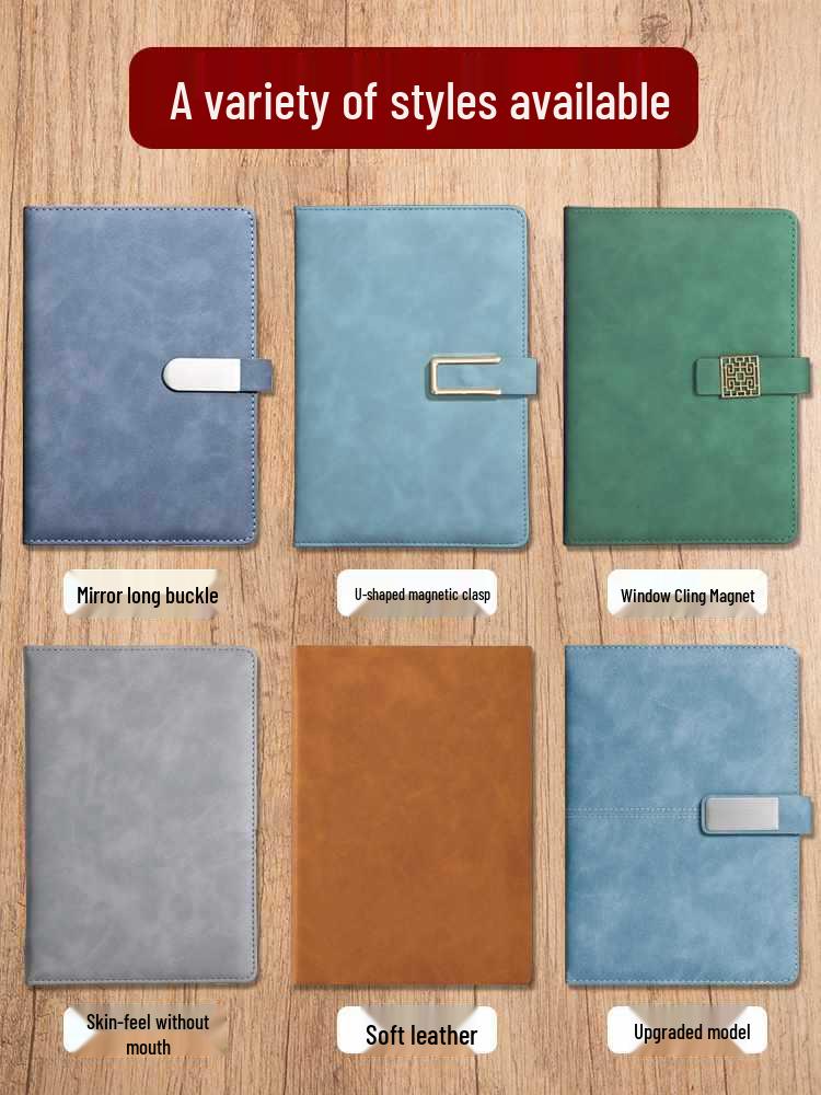 Personalized A5 Soft Leather Notebooks with Logo Printing: Custom Covers & Pages for Office Use