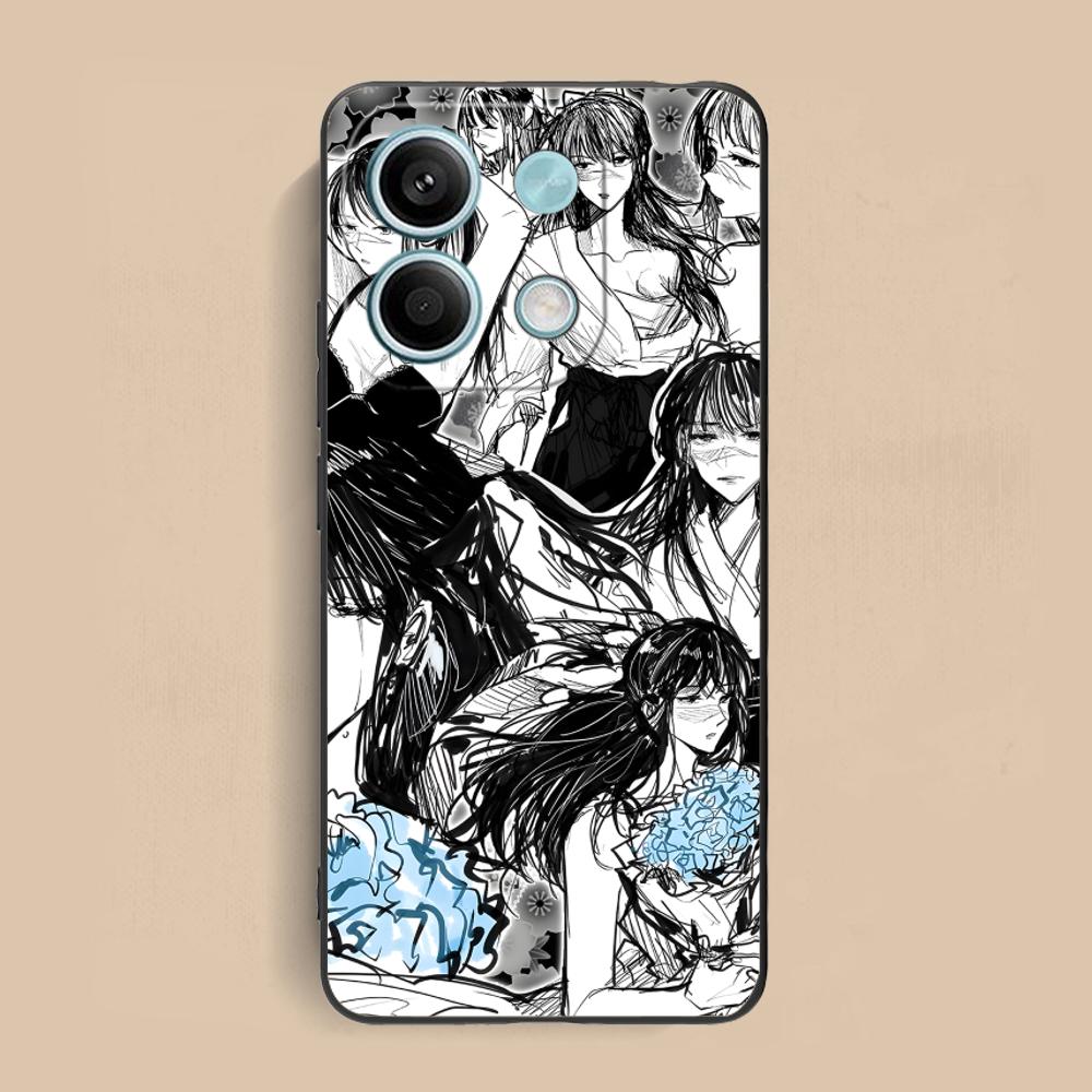 JJK Utahime Iori Matte TPU Mobile Phone Case for Xiaomi Redmi Note 14 13 12 11 S Pro Plus 4G 5G Colorful Printing Cover