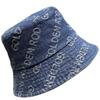 Spring and Autumn Letter Denim Bucket Hat Versatile Retro Casual Hat Women Wear Outdoor Sunshade Basin Hat