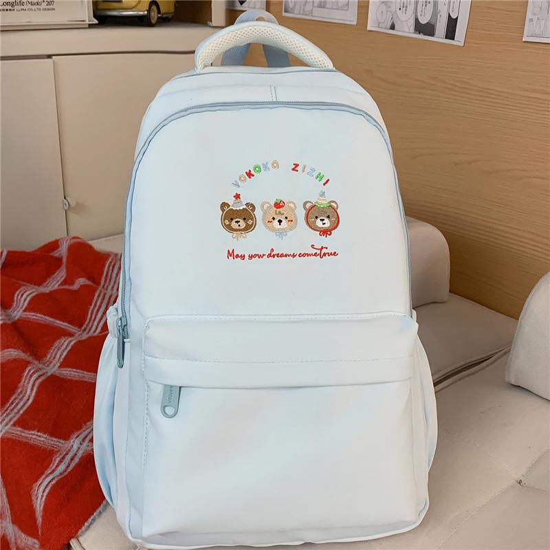 

Women s Light Campus Large Capacity Backpack Junior Senior High School Student Schoolbag синій