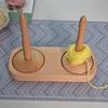 Yarn Holder Weaving Spinner Tool Portable Wooden Yarn Holder for Winding Home Studio Workplace Weaving Hobby Handcrafting