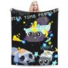Super Soft Dandys World Pebble Throw Blanket Premium Fleece Flannel Lightweight Bed Blanket Fuzzy Plush Bedspread All Season Use