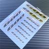 Motorcycle Fairing Tail Sides Red Sticker Decal Emblem for Suzuki GSXR 600 750 1000 GSXR1000 GSXR600 Accessories Racing