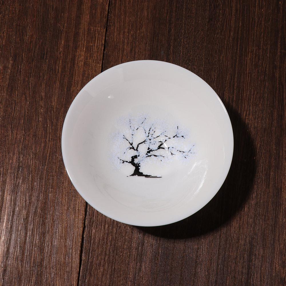 Cold/Hot Water Discoloration Magic Sakura Cup Unique Flower Change Bowl for Home,Office,Bar