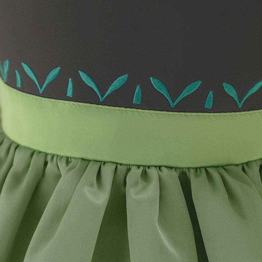 Vyšívané narozeninové šaty s pufovanými rukávy pro roční holčičky