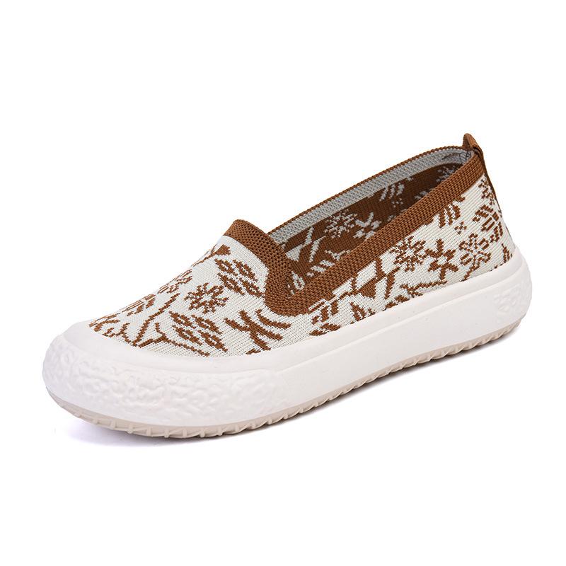 Women's Spring/Summer Fly-knit Casual Breathable Slip-On Fashion Sneakers