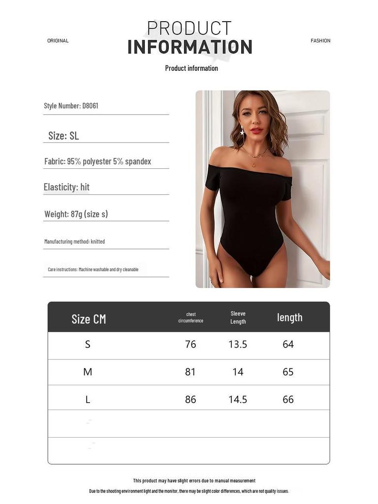 Eleganter schulterfreier Kurzarm-Body Damen Basisschicht