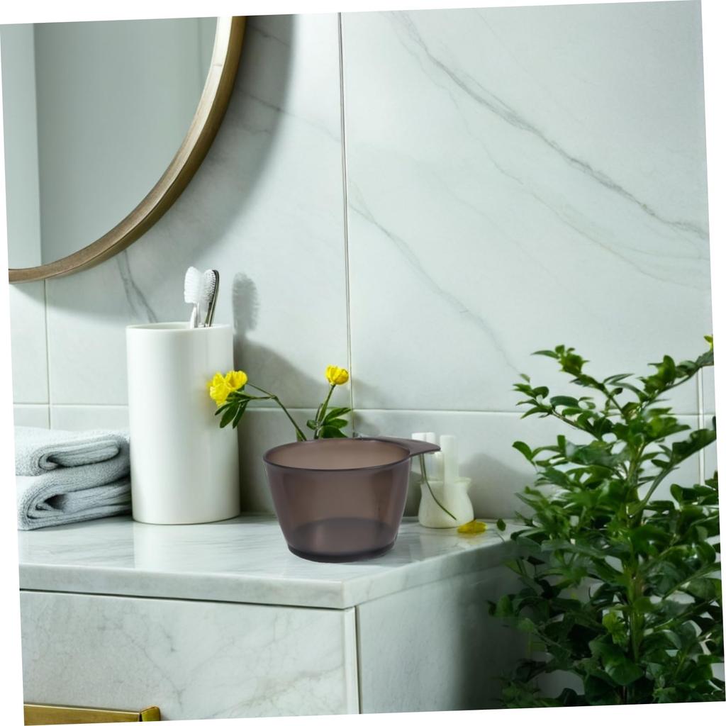 EPIGEIST 6-Piece Plastic Hair Color Mixing Bowl Set, Lightweight Stackable Hair Dye Tool for Home & Salon Use