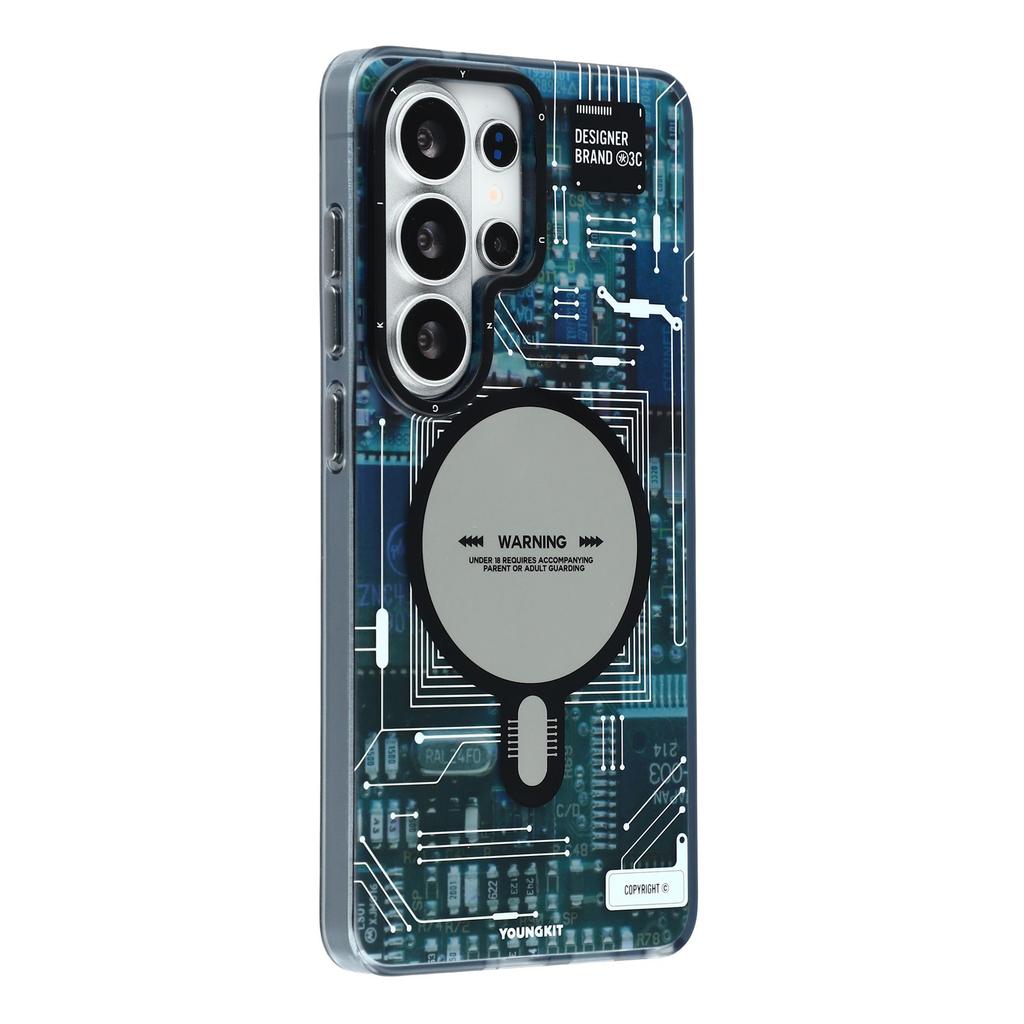 YOUNGKIT Technology Series for Samsung Galaxy S26 Ultra Magnetic Case Hard PC IMD Phone Cover