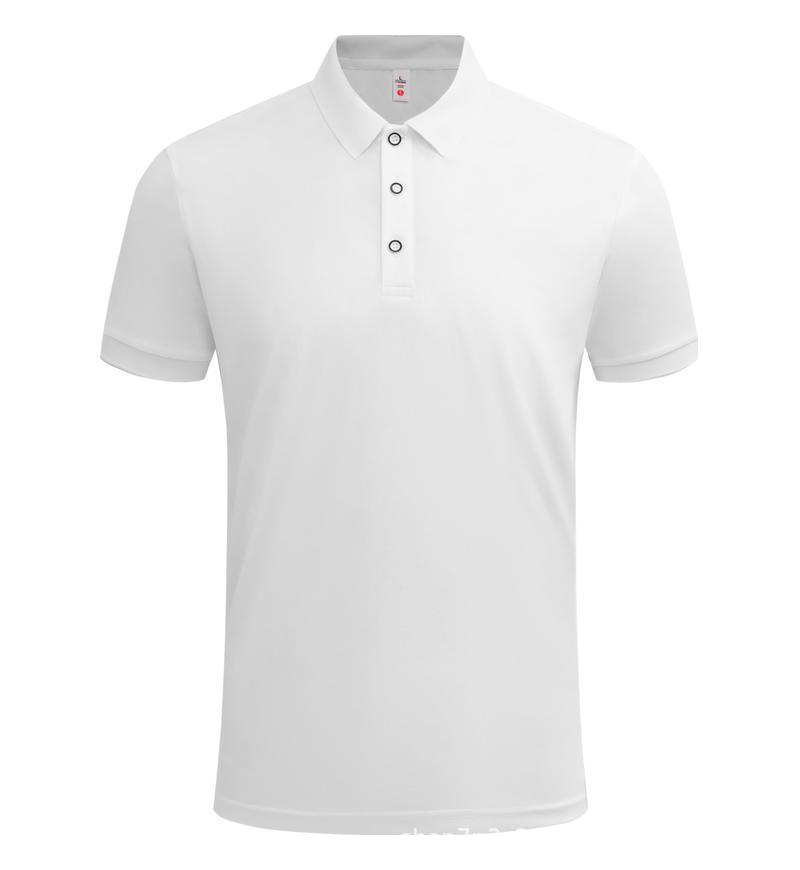 Men s Custom Logo Breathable Ice Silk Cotton Polo Shirt XL белый
