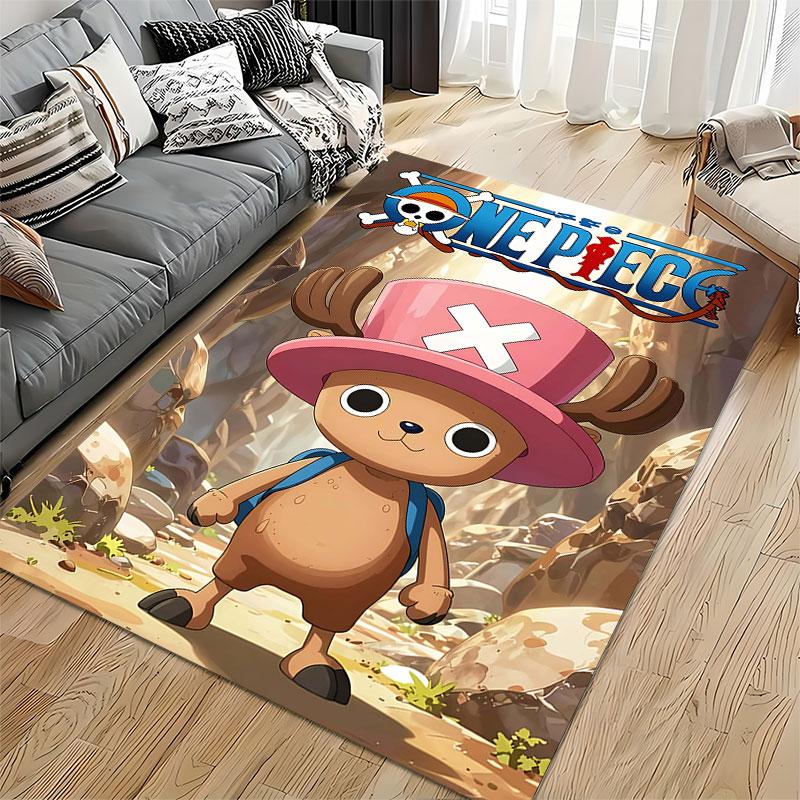 One Piece Chopper Cartoon Carpet suitable as a non-slip mat for the living room or bedroom sofa