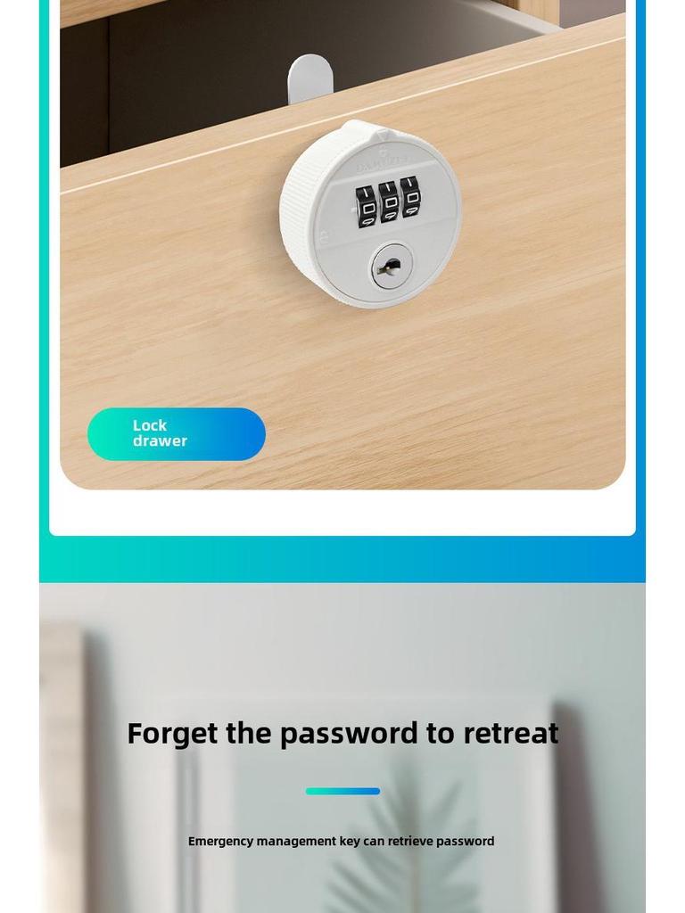 Blocare mecanică cu parolă cu came pentru dulap cu două uși