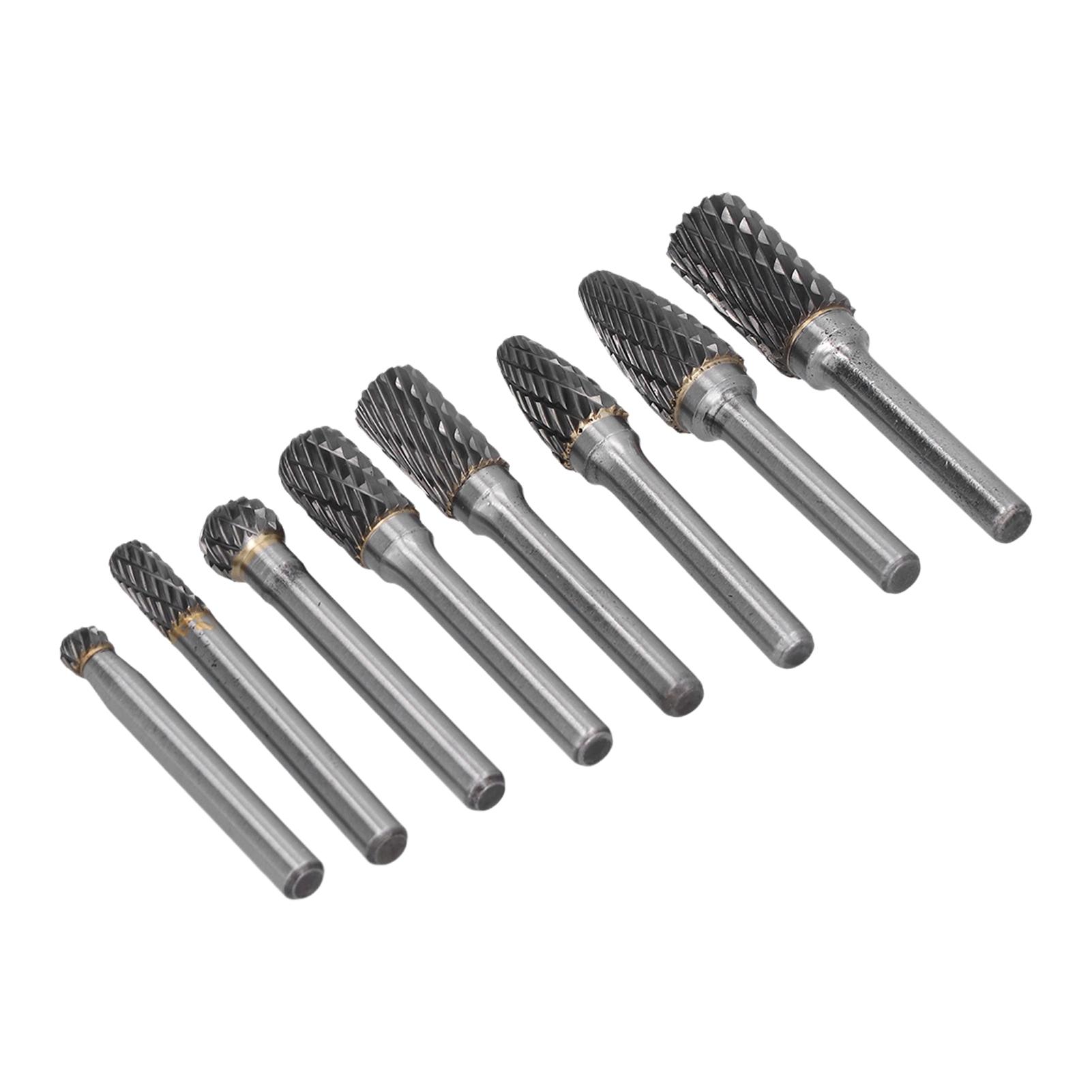 

Набор из 8 твердосплавных фрез диаметром 6 мм для резьбы по дереву и металлообработки