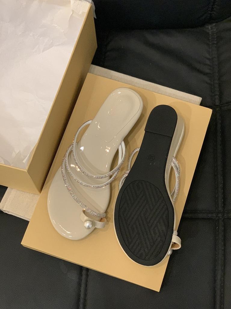 Sandales à bout ouvert à perles de vent féerique 2025 nouvelles sandales de vacances à talons compensés à strass pour jupe