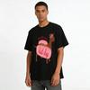 Cute Dachshund Hot Dog Print T-Shirt, Funny Heart Sunglasses Dog Pattern Casual Tee for Daily Wear Pure Cotton T-shirt