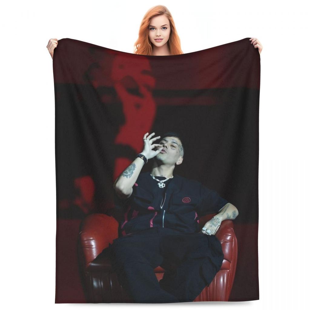 Duki Fleece Throw Blanket Reggaeton Latin Trap Pop Rap Blanket for Bedding Office Lightweight Bedspread