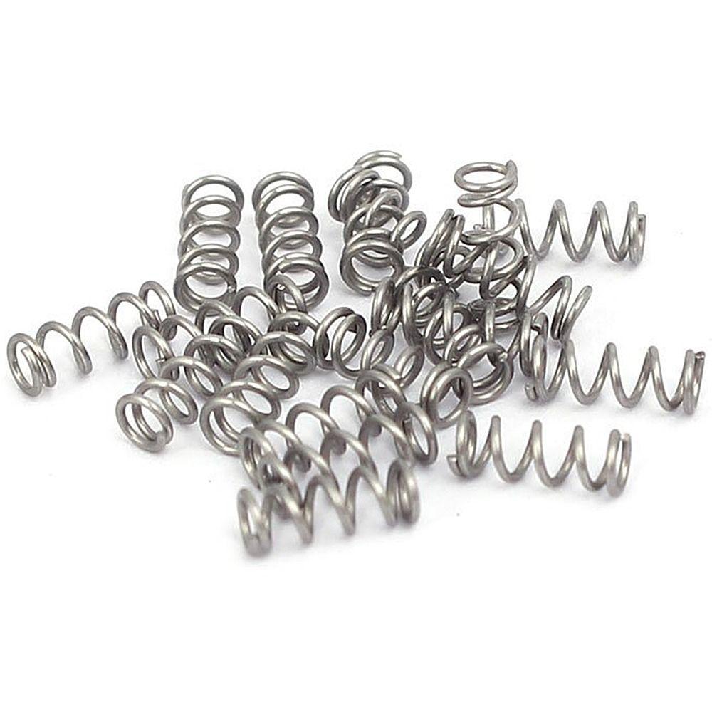 

10Pcs 0.3x2x5mm Extended Compressed Springs Silver Telescopic Spring Shop and Home Repairs