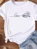 (Asian Size) Women Tee Top Clothing Casual letter cute 90s lovely  Short Sleeve T Shirt Fashion Printed Lady Female Graphic T-shirts