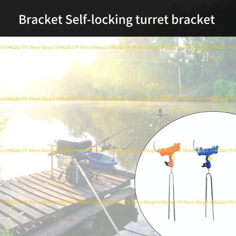 A1A2 Lock Fishings Rod Holder Fishings Poles Stand for Ground, Beach