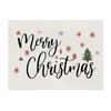 Christmas Print Cotton Linen Placemat – Heat-Resistant, Waterproof Table Decoration for Dining Room