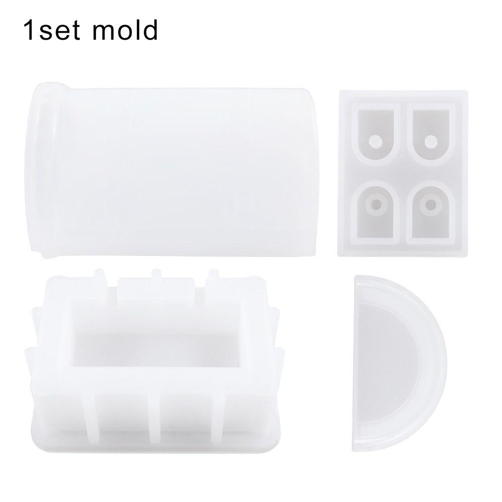 

New Home Decoration DIY Crafts Silicone Molds Treasure Chest Storage Box Mold Jewelry Casting Mould Dice Storage Box