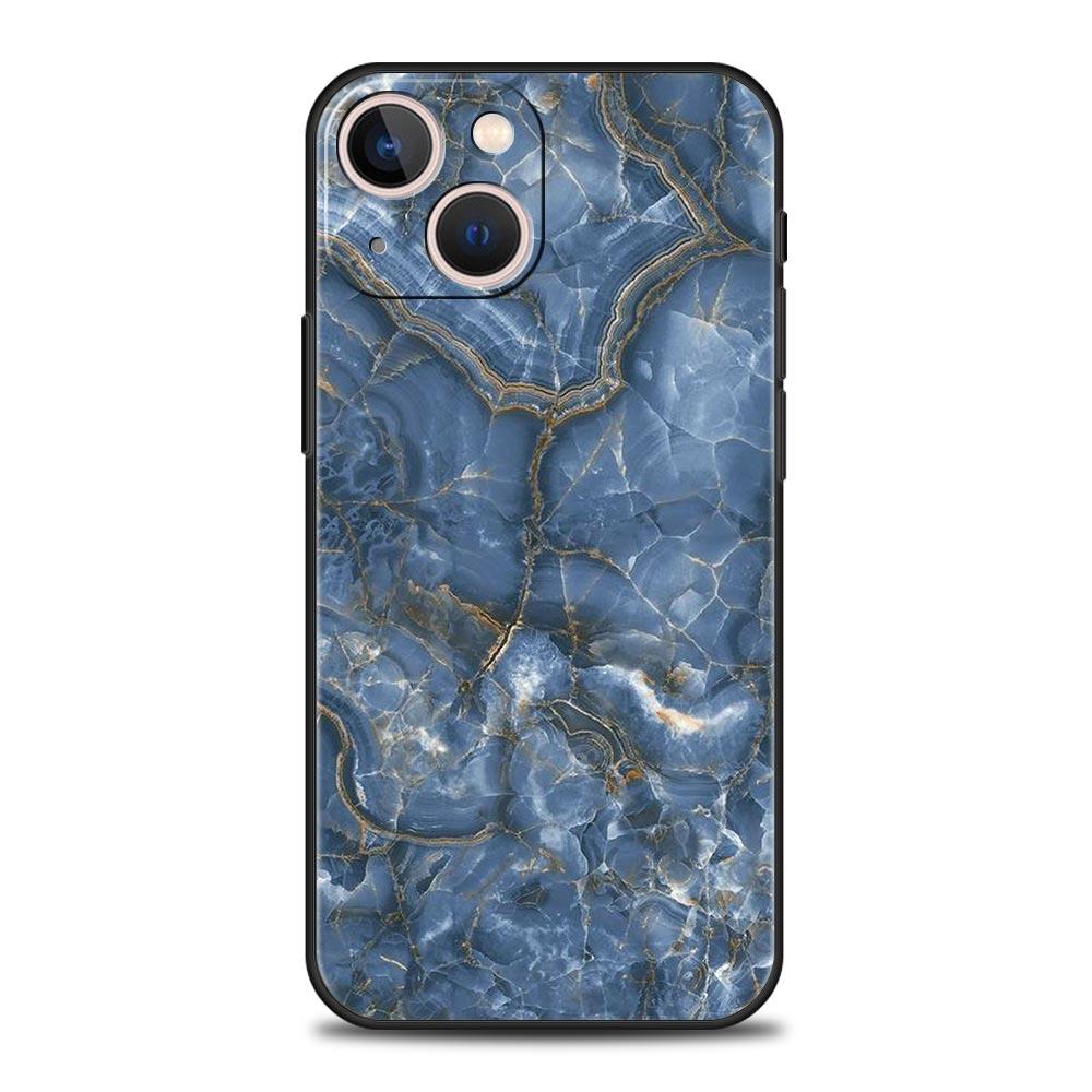 Luxury Phone Case For iPhone 16 15 14 11 Pro Max 13 12 XS X XR 7 8 Plus Shockproof Marble Ink Wash Cover Protect Funda