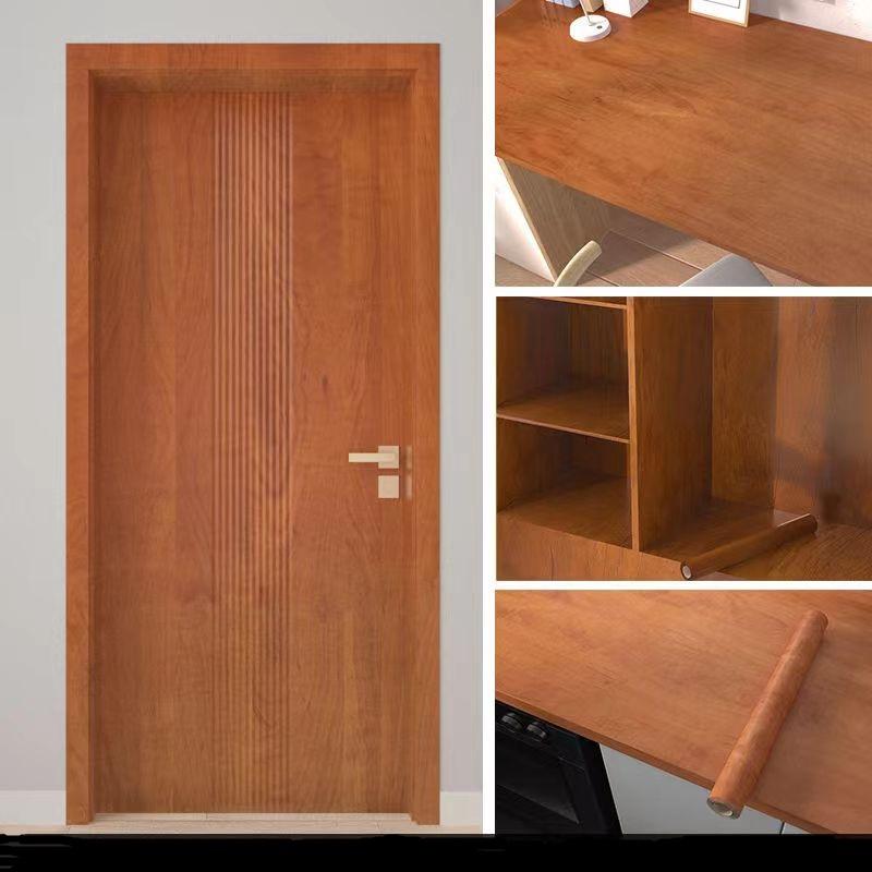5 meter behang en behang Echt houtnerfbehang PVC Vinyl zelfklevend behang voor muur bureau kledingkast kast toonbank huisdecoratie