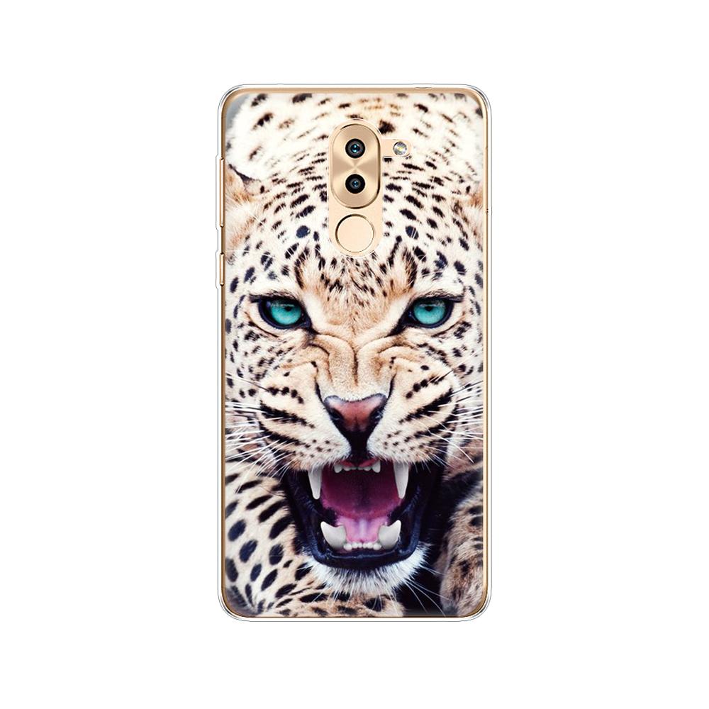 Phone Case for Huawei Honor 6X Soft Tpu Silicon Back Cover 360 Full Honor 6x Covers Protective Printing Transparent Clear Coque
