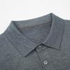 Men's Luxury Wool Sweater - Autumn/Winter Warm Casual Knit Shirt with Velvet Collar