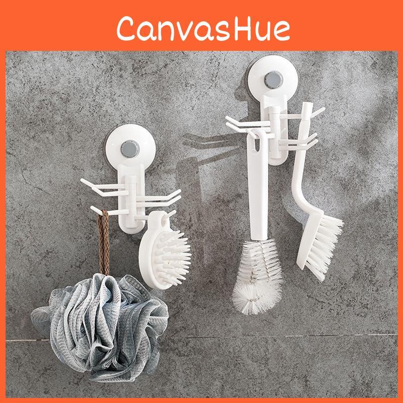 Cup Hooks Suction Multi Hook Adhesive Wall Organizer Kitchen Bathroom Storage