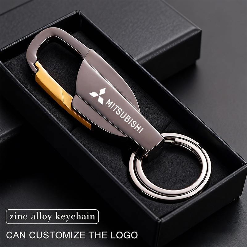 cwznhv1 Zinc Alloy Key Chain Car Personalized Keychain For Mitsubishi ASX Pajero Ralliart Outlander Jinxuan Lancer Galant Attrage Mirage