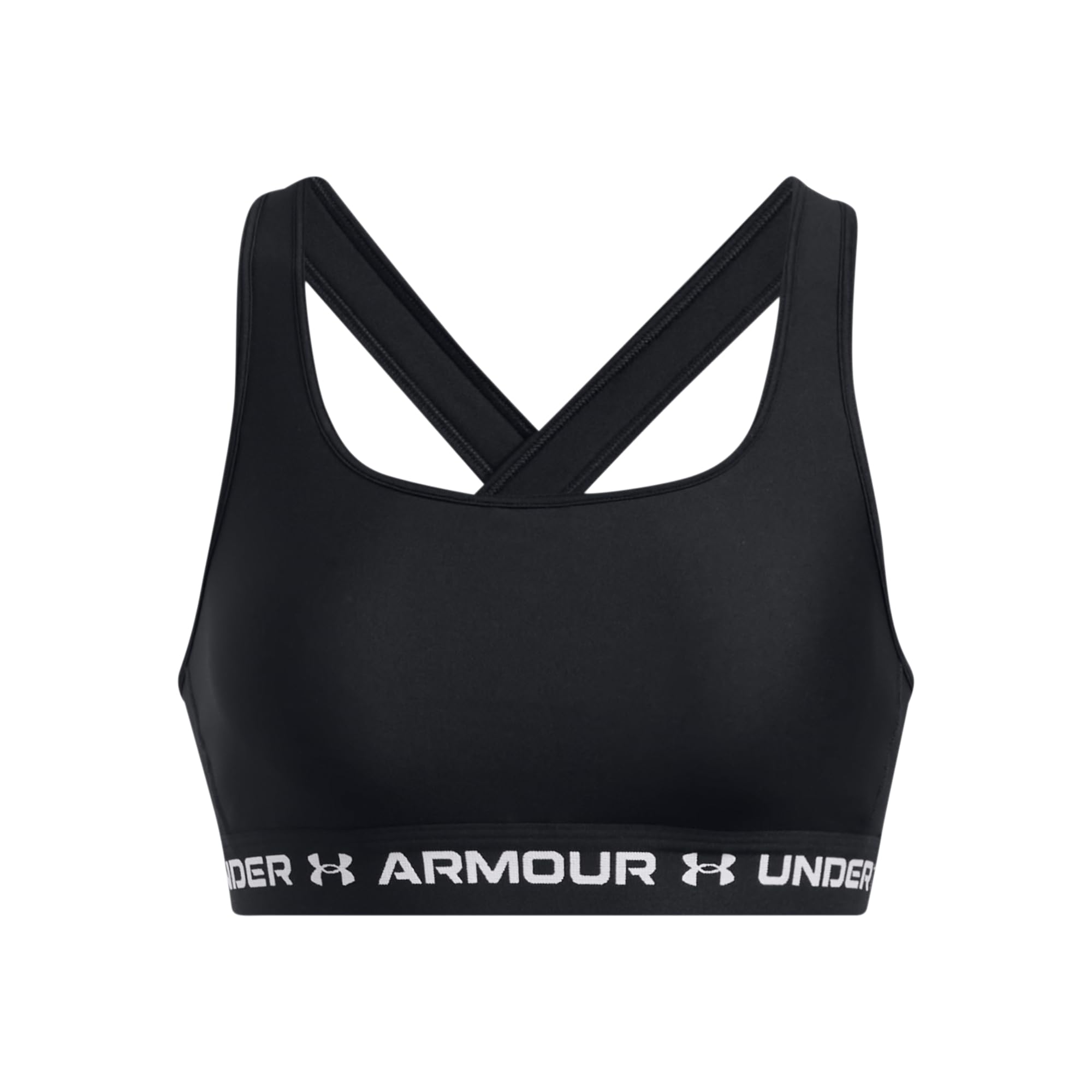 

UA CROSSBACK MID BRA LG [Under Armor] Черный/Черный/Белый