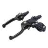 Clutch Brake Lever Set, Aluminum Alloys Foldings Brake Lever Fits for 22mm 7/8inch Handlebar Motorbike Scooters