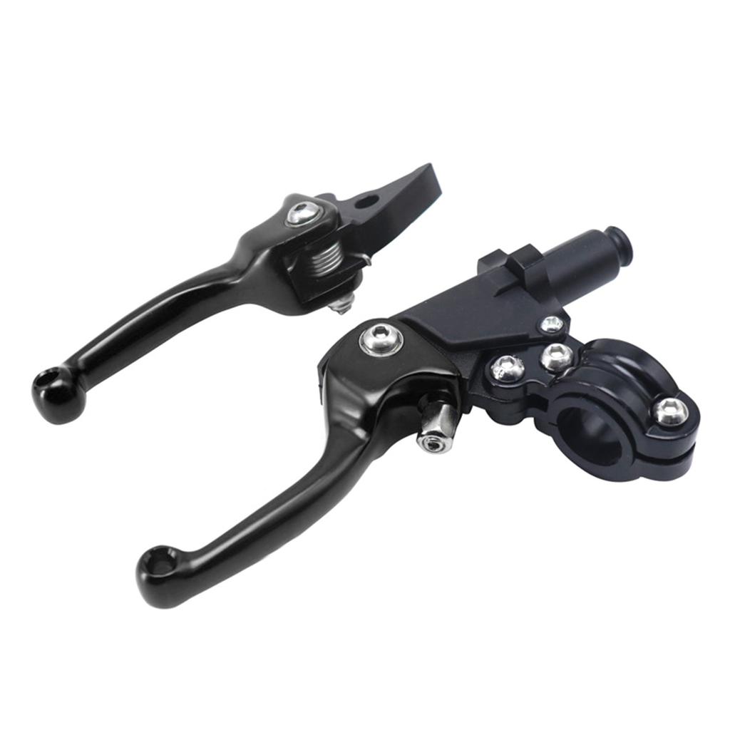 Clutch Brake Lever Set, Aluminum Alloys Foldings Brake Lever Fits for 22mm 7/8inch Handlebar Motorbike Scooters