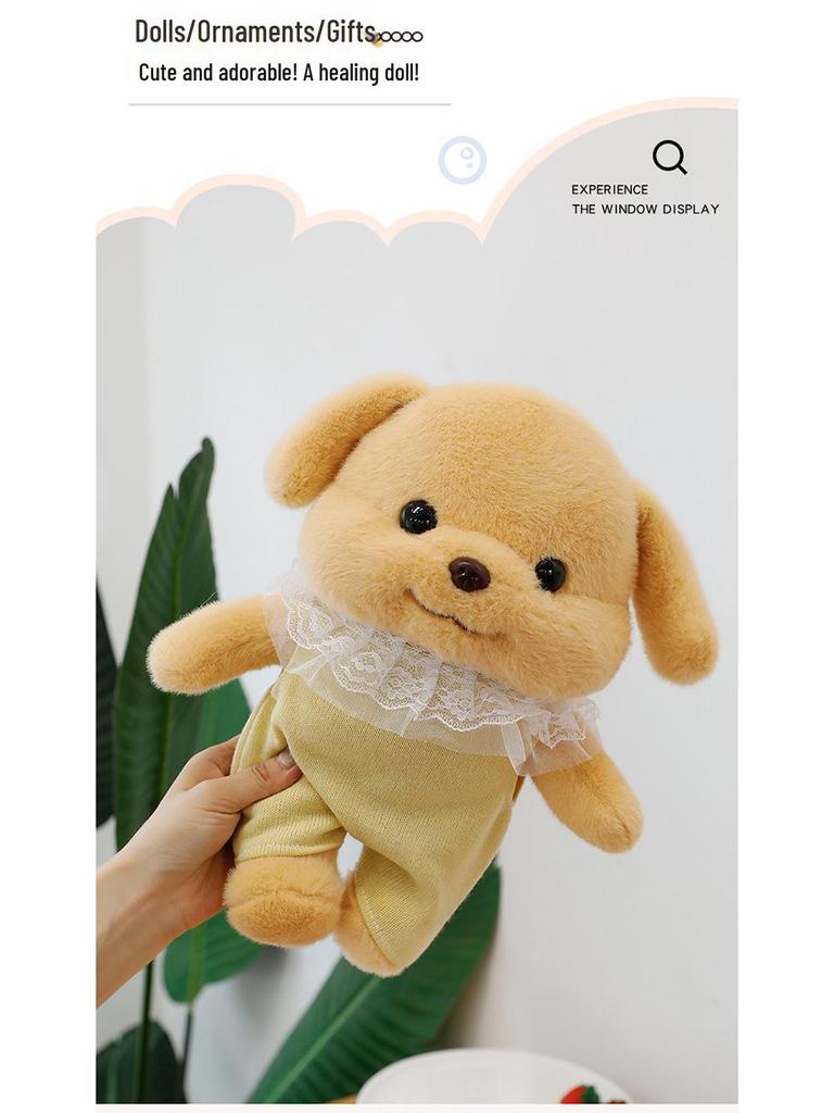 Senbei Poodle Doll Plush Toy - Cute Qixi or Children's Day Gift for Girlfriend