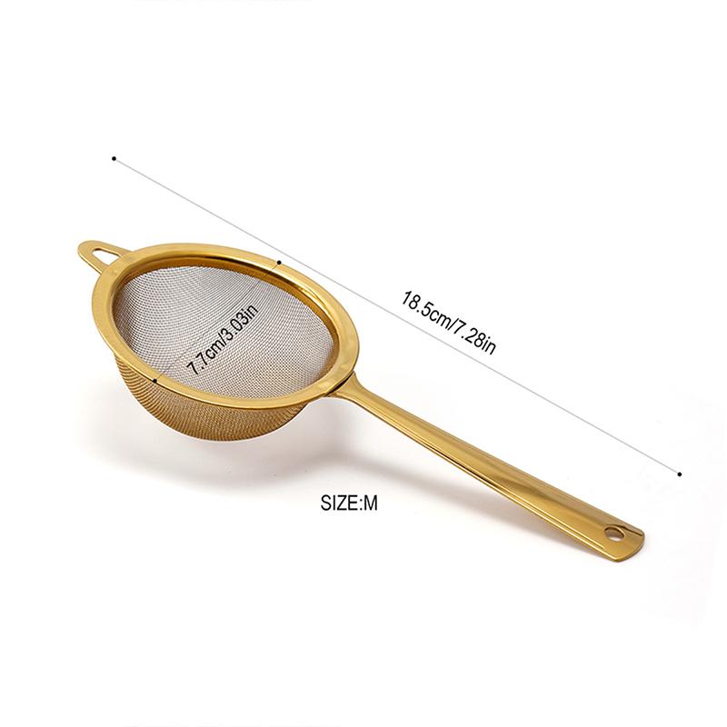 For Kitchen Stainless Steel Matcha Sifter Very Fine Mesh Rust-Proof Tea Strainer Easy To Clean Small Food Sifters