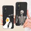 Phone Case For Tecno Camon 17P 17 Pro Casing Liquid Silicone Cartoon Dragon Funny Cat Seabeach Pattern Back Cover On Camon17