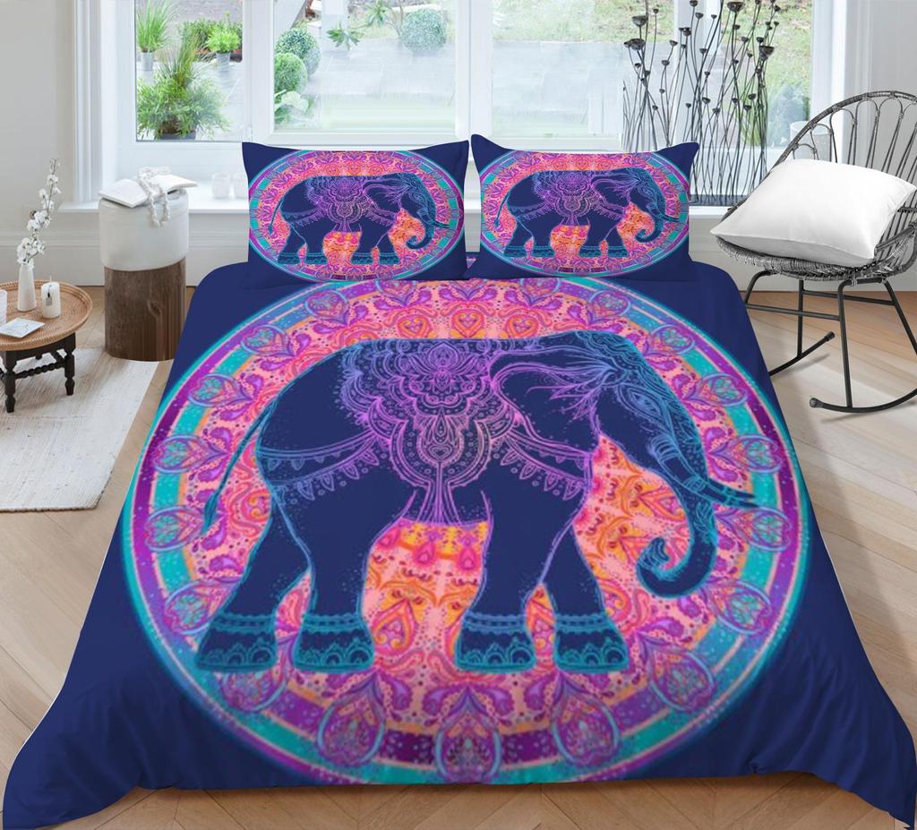 Bohemian Style Duvet Cover Set Boho Bedding Cover Pillowcase Boho Home Bed Clothes Man Quilt Cover King Size Bed Clothes