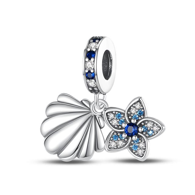 Nová Cartoon Space Ocean Series Charms Fit 925 Náramek Náhrdelník Korálkový přívěsek Dámské Stříbrné šperky
