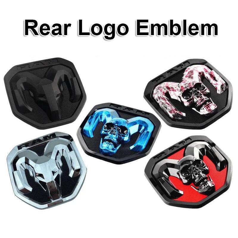 3D Car Rear Logo Emblem for Dodge Ram 1500 2500 2019 Tail Trunk Refitting Badge Sticker Exterior Decoration Auto Emblem U333
