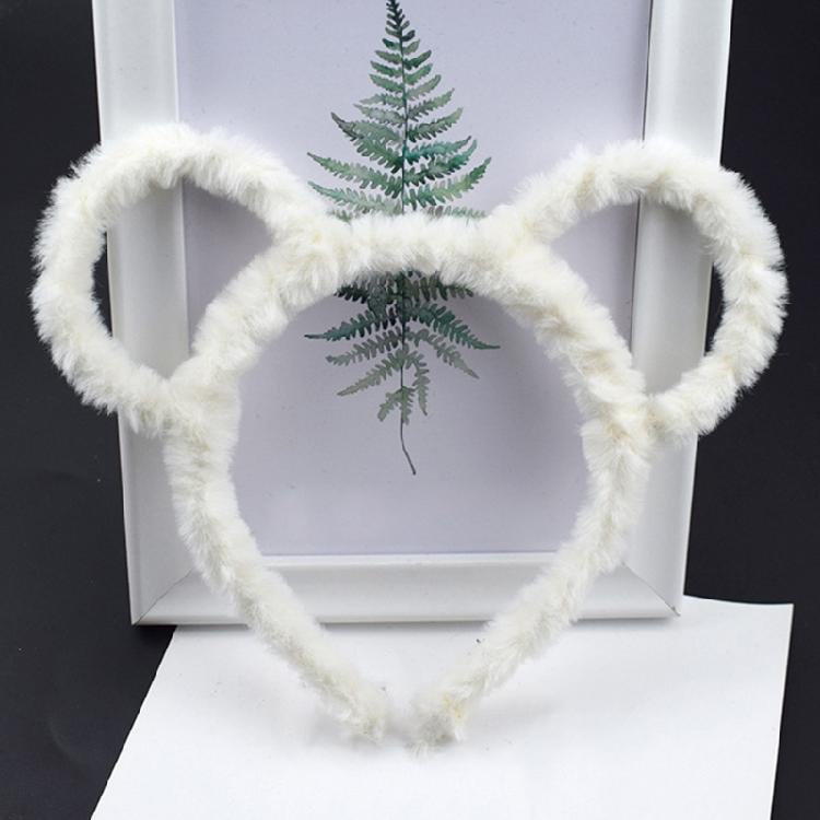 Bear Ear Shape Hair Hoop Bear Ear Plush Headband for Women Halloween Party Cosplay Adding a Funny Touch
