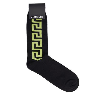 Men's Knit Greek Key Long Socks