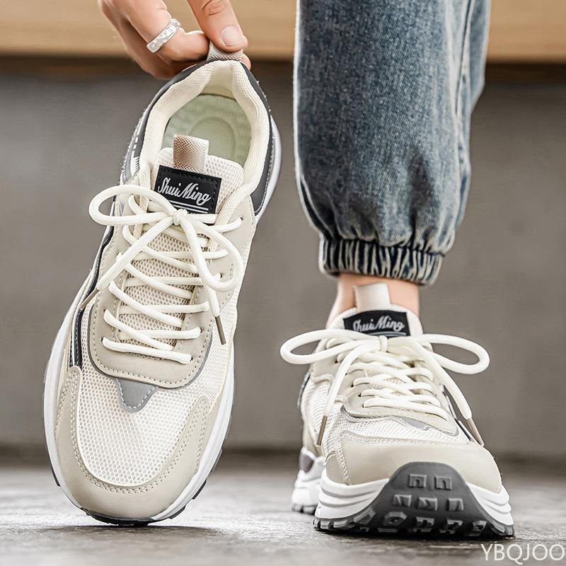 Men'S Shoes Spring Summer New Breathable Sports Shoes Trendy Versatile Youth Casual Shoes Soft Soled Anti Slip Running Shoes